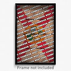 West Vero Corridor Florida Poster (FL City Souvenir 11x17 Town Print)