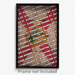 St. Augustine Shores Florida Poster (FL City Souvenir 11x17 Town Print)