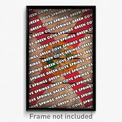 Green Cove Springs Florida Poster (FL City Souvenir 11x17 Town Print)