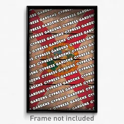 Cypress Gardens Florida Poster (FL City Souvenir 11x17 Town Print)