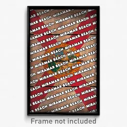 Miramar Beach Florida Poster (FL City Souvenir 11x17 Town Print)