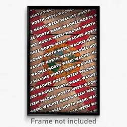 North Weeki Wachee Florida Poster (FL City Souvenir 11x17 Town Print)