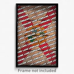Lake Lorraine Florida Poster (FL City Souvenir 11x17 Town Print)