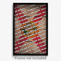 Islamorada, Village of Islands Florida Poster (FL City Souvenir Town Print)