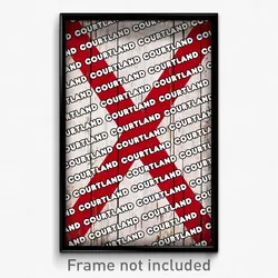 Courtland Alabama Poster (AL City Souvenir 11x17 Town Print)