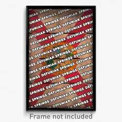 DeFuniak Springs Florida Poster (FL City Souvenir 11x17 Town Print)