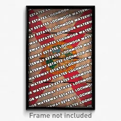 Lochmoor Waterway Estates Florida Poster (FL City Souvenir 11x17 Town Print)