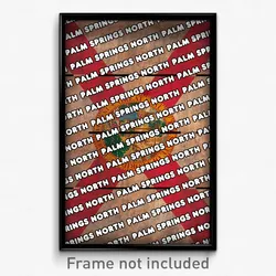 Palm Springs North Florida Poster (FL City Souvenir 11x17 Town Print)