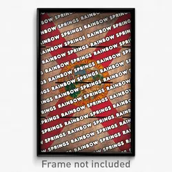 Rainbow Springs Florida Poster (FL City Souvenir 11x17 Town Print)