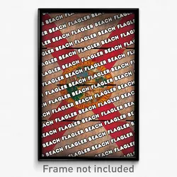 Flagler Beach Florida Poster (FL City Souvenir 11x17 Town Print)