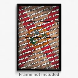 St. Augustine South Florida Poster (FL City Souvenir 11x17 Town Print)