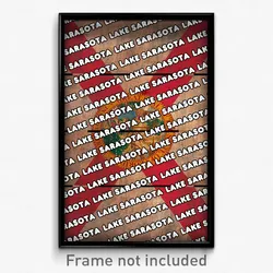 Lake Sarasota Florida Poster (FL City Souvenir 11x17 Town Print)