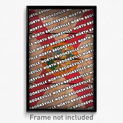 North Brooksville Florida Poster (FL City Souvenir 11x17 Town Print)