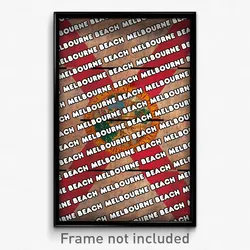 Melbourne Beach Florida Poster (FL City Souvenir 11x17 Town Print)