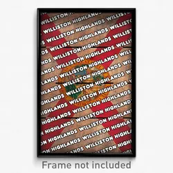 Williston Highlands Florida Poster (FL City Souvenir 11x17 Town Print)