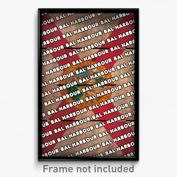 Bal Harbour Florida Poster (FL City Souvenir 11x17 Town Print)