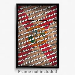 Cedar Grove Florida Poster (FL City Souvenir 11x17 Town Print)