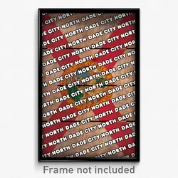 Dade City North Florida Poster (FL City Souvenir 11x17 Town Print)