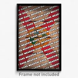 Meadow Oaks Florida Poster (FL City Souvenir 11x17 Town Print)
