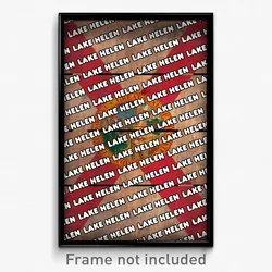 Lake Helen Florida Poster (FL City Souvenir 11x17 Town Print)