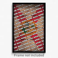 Quail Ridge Florida Poster (FL City Souvenir 11x17 Town Print)