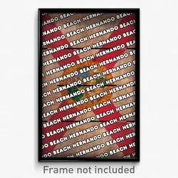 Hernando Beach Florida Poster (FL City Souvenir 11x17 Town Print)