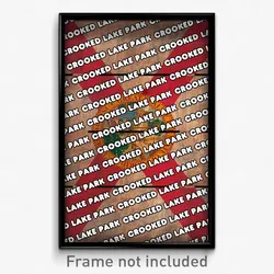 Crooked Lake Park Florida Poster (FL City Souvenir 11x17 Town Print)