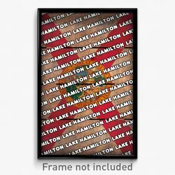 Lake Hamilton Florida Poster (FL City Souvenir 11x17 Town Print)