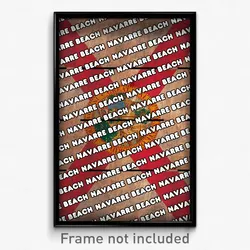 Navarre Beach Florida Poster (FL City Souvenir 11x17 Town Print)
