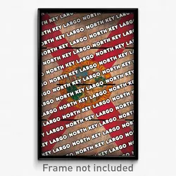 North Key Largo Florida Poster (FL City Souvenir 11x17 Town Print)