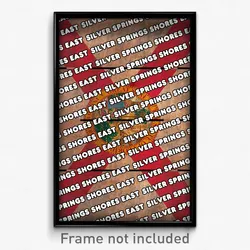 Silver Springs Shores East Florida Poster (FL City Souvenir 11x17 Town Print)