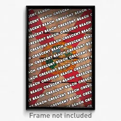 Crescent Beach Florida Poster (FL City Souvenir 11x17 Town Print)
