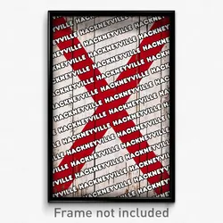 Hackneyville Alabama Poster (AL City Souvenir 11x17 Town Print)