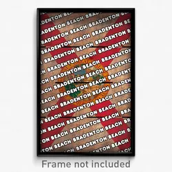 Bradenton Beach Florida Poster (FL City Souvenir 11x17 Town Print)