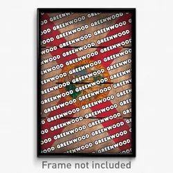 Greenwood Florida Poster (FL City Souvenir 11x17 Town Print)