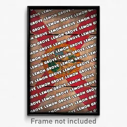 Lemon Grove Florida Poster (FL City Souvenir 11x17 Town Print)