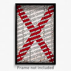 Woodland Alabama Poster (AL City Souvenir 11x17 Town Print)