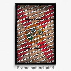 Lake Hart Florida Poster (FL City Souvenir 11x17 Town Print)
