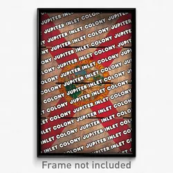Jupiter Inlet Colony Florida Poster (FL City Souvenir 11x17 Town Print)