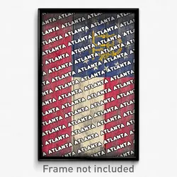 Atlanta Georgia Poster (GA City Souvenir 11x17 Town Print)