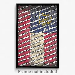 Warner Robins Georgia Poster (GA City Souvenir 11x17 Town Print)