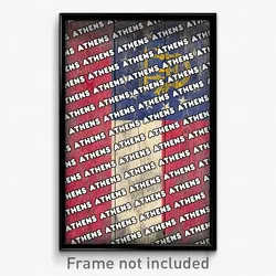 Athens Georgia Poster (GA City Souvenir 11x17 Town Print)