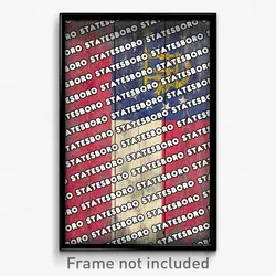 Statesboro Georgia Poster (GA City Souvenir 11x17 Town Print)