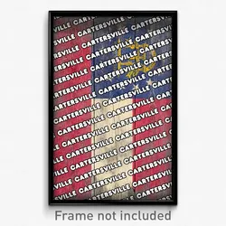 Cartersville Georgia Poster (GA City Souvenir 11x17 Town Print)