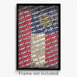 Fort Valley Georgia Poster (GA City Souvenir 11x17 Town Print)