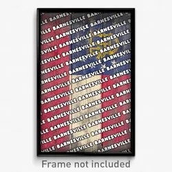 Barnesville Georgia Poster (GA City Souvenir 11x17 Town Print)