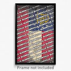 Glennville Georgia Poster (GA City Souvenir 11x17 Town Print)