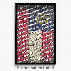 Jonesboro Georgia Poster (GA City Souvenir 11x17 Town Print)