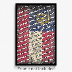 Chattanooga Valley Georgia Poster (GA City Souvenir 11x17 Town Print)