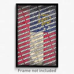Greensboro Georgia Poster (GA City Souvenir 11x17 Town Print)